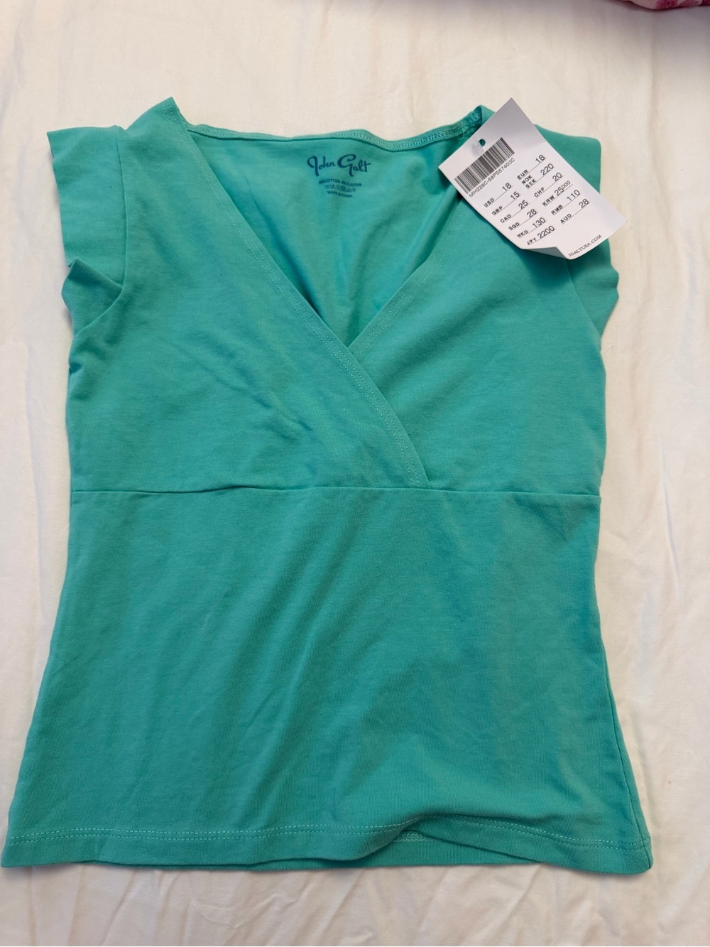 Brandy Melville Teal Amara Crop Top
